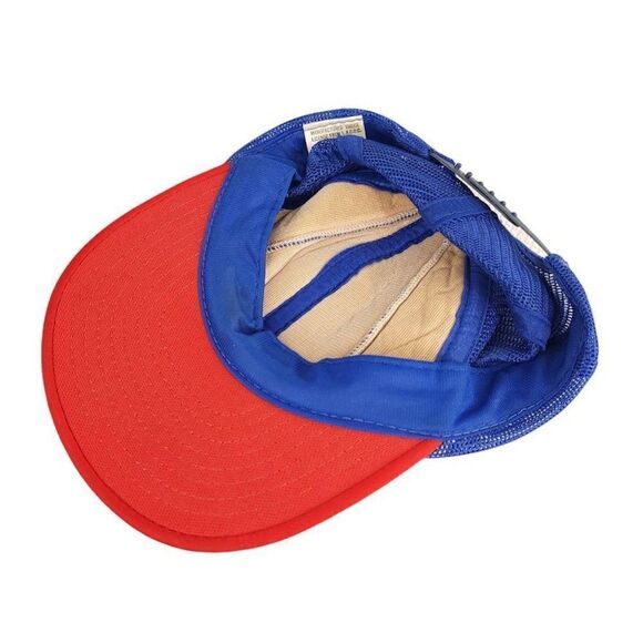 1984 Olympics Five Panel Hat Cap Vintage 80s Made In USA One Size Free Button - Picture 7 of 10